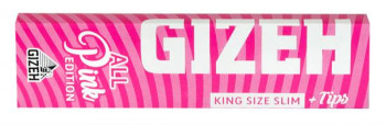 Gizeh Extra Fine Pink Edition King Size Slim inkl. Filter